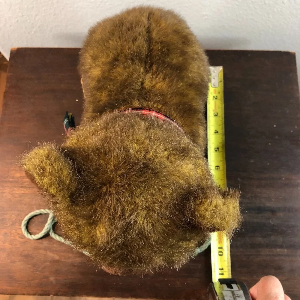 Vtg 1986 Applause Bear Pull Toy Plush 7